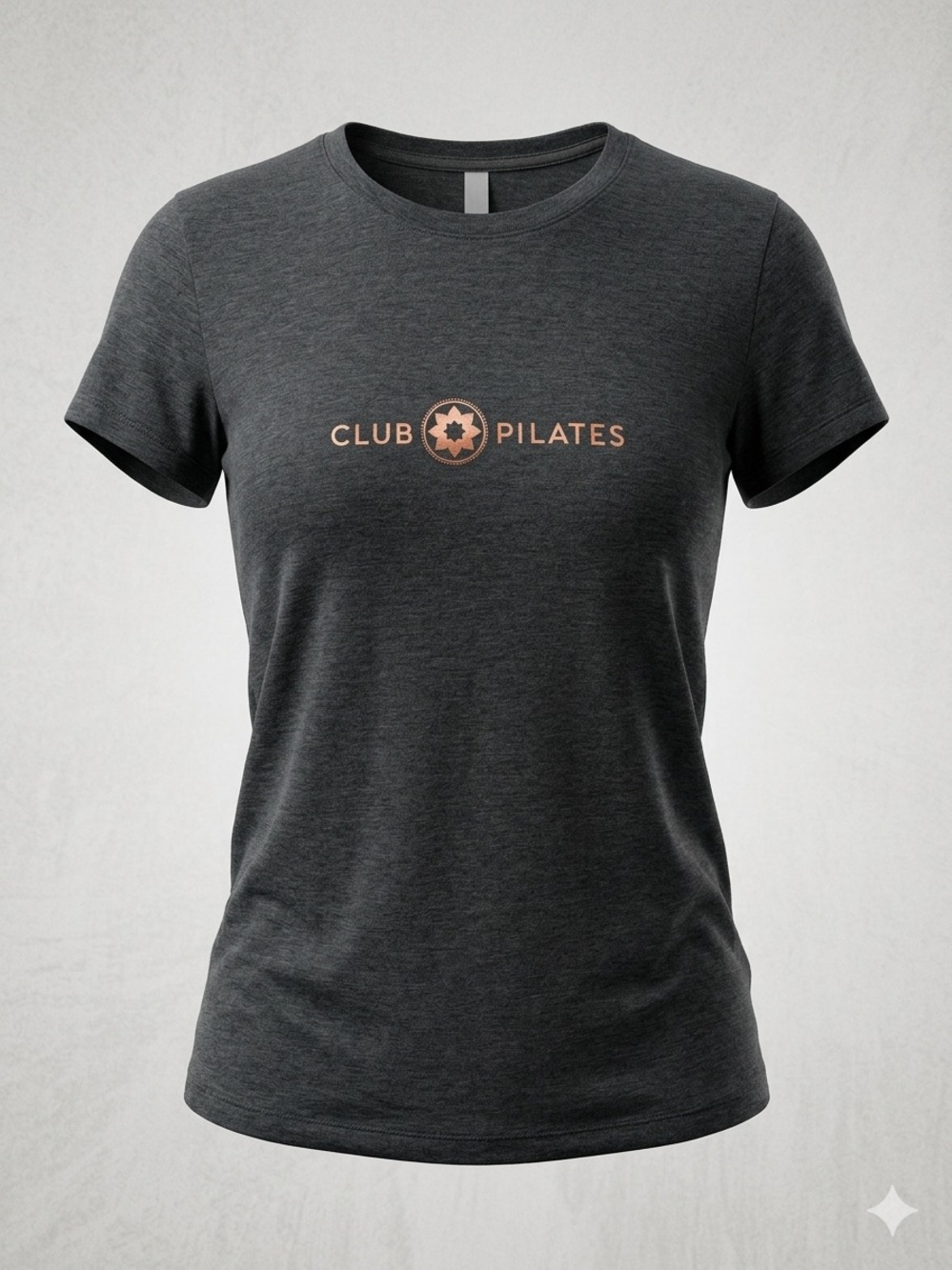 Tavi Active Club Pilates Short Sleeve Graphic Tee Charcoal Grey Size S